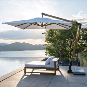 PARASOL EXCENTRE CAP BÉNAT 3x3 M