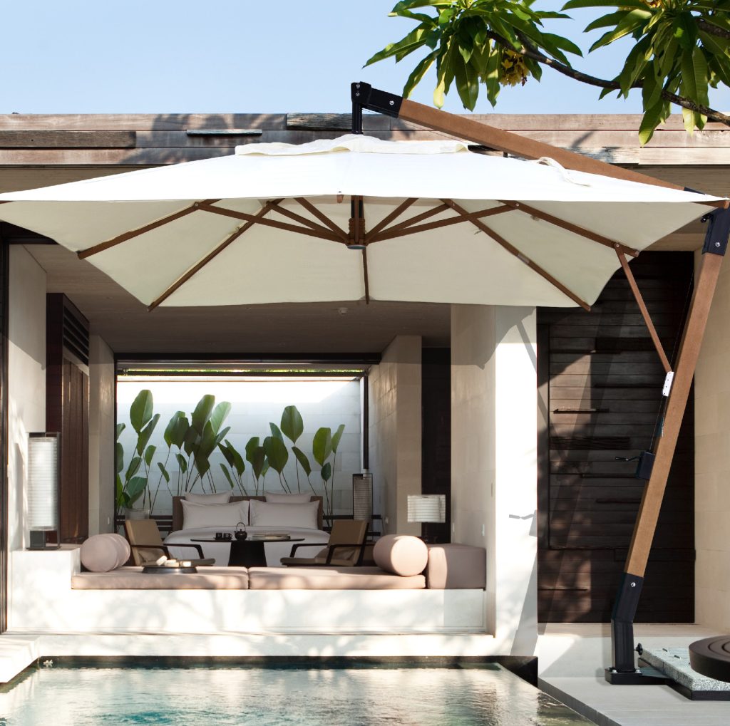 parasol professionnel excentré